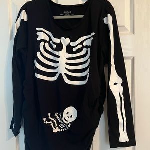 Skeleton Maternity shirt and pants set